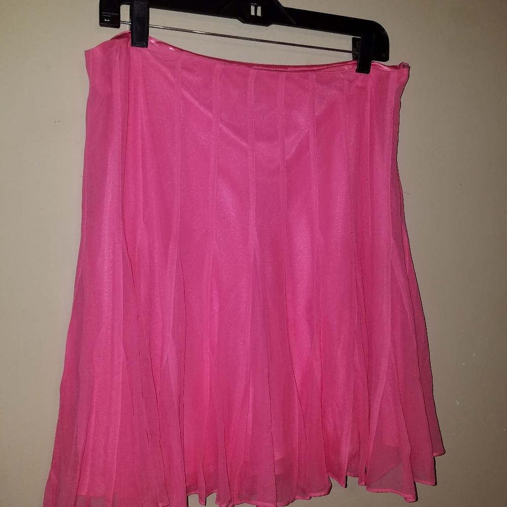 Swingy silk skirt